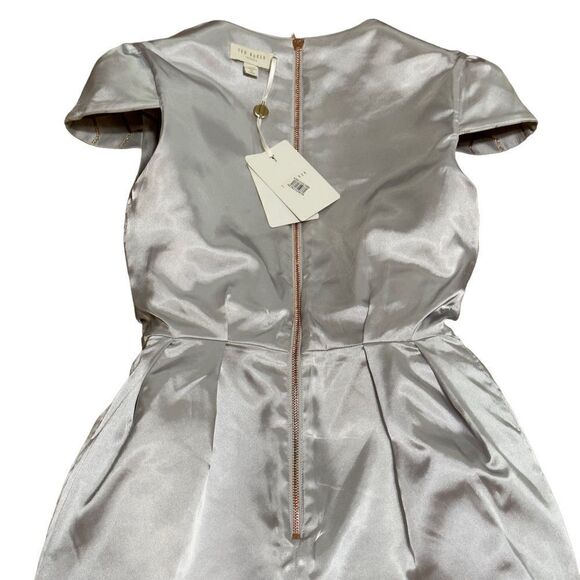 TED BAKER Ingrida Sea of Clouds Tulip Dress XSMALL NWT - Picture 8 of 16